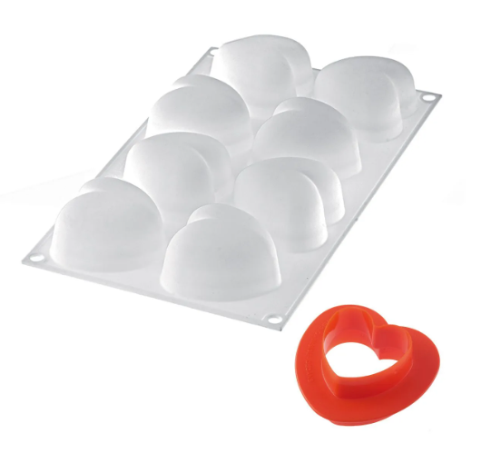 Amorini 100 - Silicone Mould 63X65 H 39 Mm + Cutter