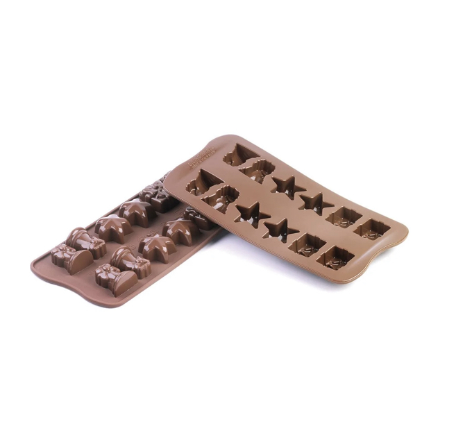 Scg06 Christmas - Silicone Mould 34X34 H 18,5 Mm