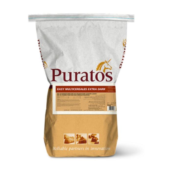 بودرة خليط خبز الحبوب الاسمر الداكن